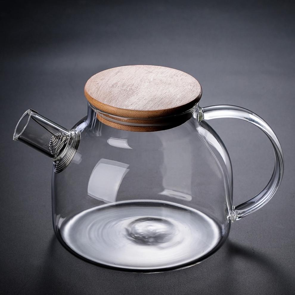Berkualitas Teko Pitcher Pemasak Masak Air Teh Teapot Maker Kaca Borosilicate Glass