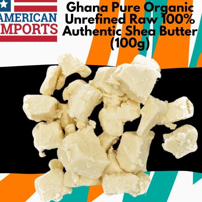 

White Pure Organic Unrefined Raw 100% Authentic Shea Butter (100g)