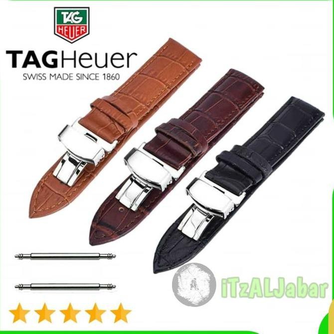 Ori - Strap Kulit Tag Heuer 20Mm 22Mm 24Mm - Leather Watch Band Premium
