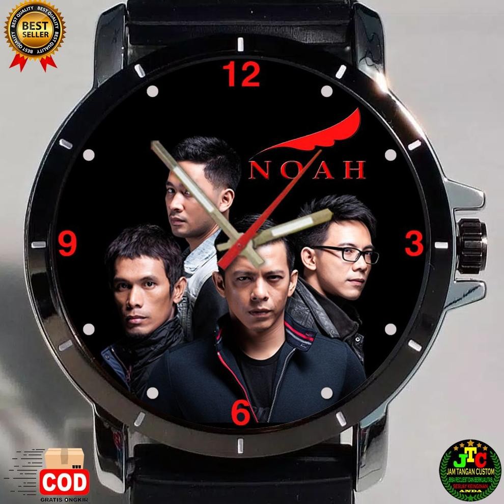 Peterpan Ariel Noah Jam Tangan Pria  Logo Request Termurah Free Box DiM
