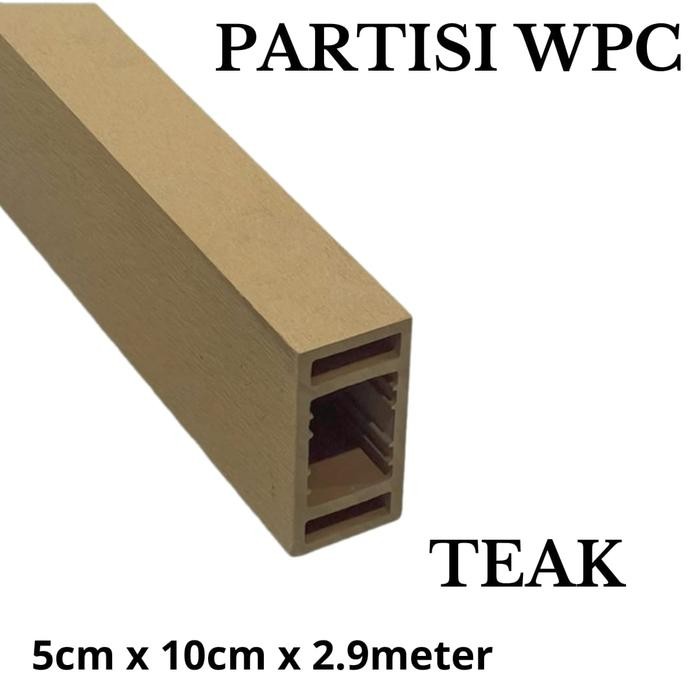 WPC Outdoor Hollow Partisi 5CM x 10CM x 2.9METER/ Partisi WPC/ Hollow WPC