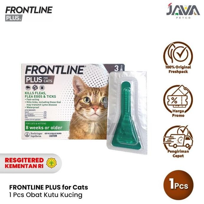 Promo Frontline Plus Obat Kutu Kucing Dewasa & Kitten - Anti Kutu Kucing Ampuh
