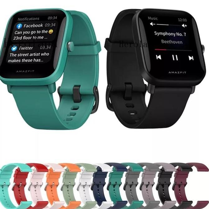 Ori - Strap Silicone Rubber Amazfit Bip 3 / Bip U / Bip U Pro Tali Jam Tangan Smartwatch