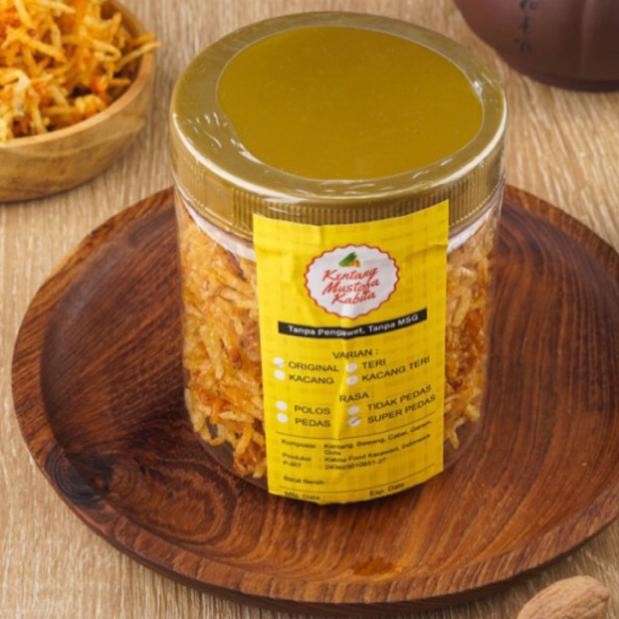 

Kering Kentang Mustofa Kabita (Toples 600Ml 200Gram) Bekal Traveling Cemilan Renyah Halal Tanpa Msg