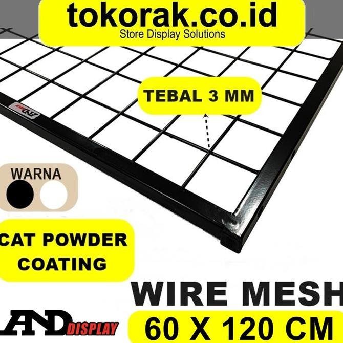 Wire Grid Mesh 60 X 120 Cm - Kawat Jaring Kotak - Ram Dinding Bingkai