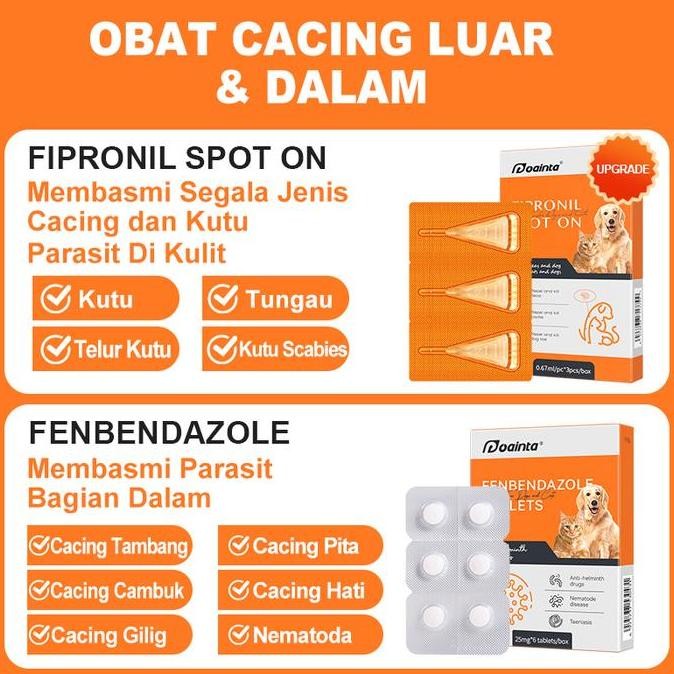Promo PuAinta Obat Kutu & Cacing Kucing Anjing Anti Parasit