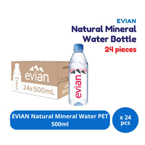 

EVIAN Natural Mineral Water PET 500ml x 24 pcs [Karton]