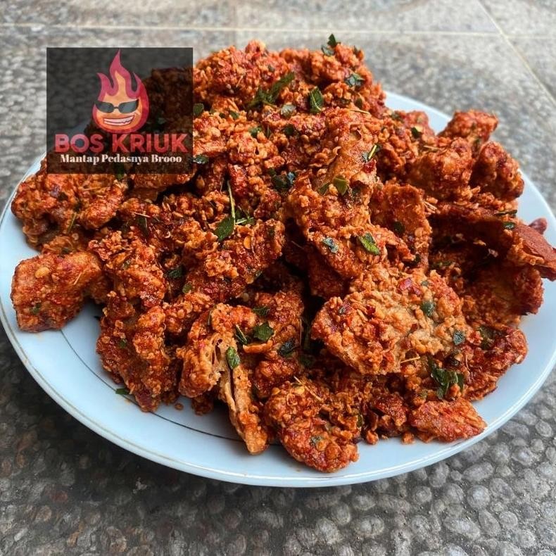 

Kripik Kulit Ayam Cryspy 1Kg / 1 Kg Crispy Kulit Ayam Krispi / Krispy Aroma Daun Jeruk