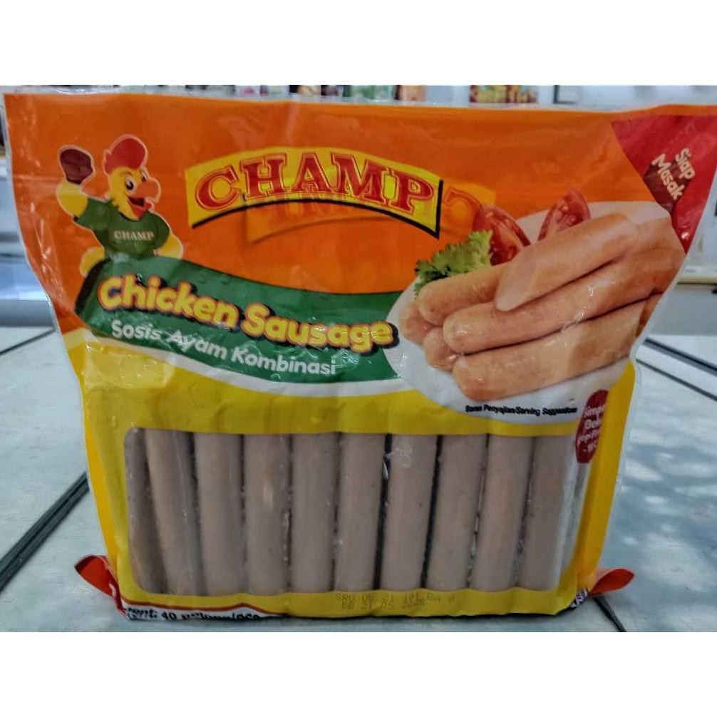 

Champ Sosis Ayam 1 Kg Isi 40 Pcs