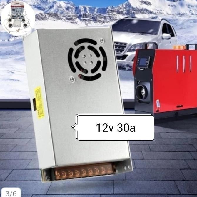 Adaptor 12V 30A Power Supply Switching Led Jaring 30 Ampere 12 Volt Dc
