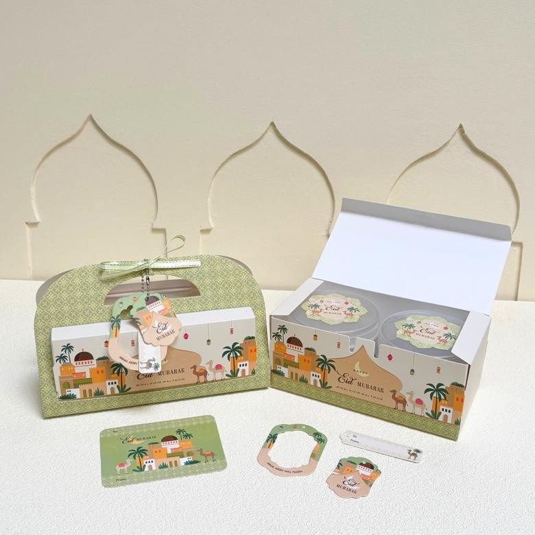 

He13 My56 5 Set Box Jinjing Misha 18.5x9.5x8 Cm Box Eid Lebaran Idul Fitri Termurah Original