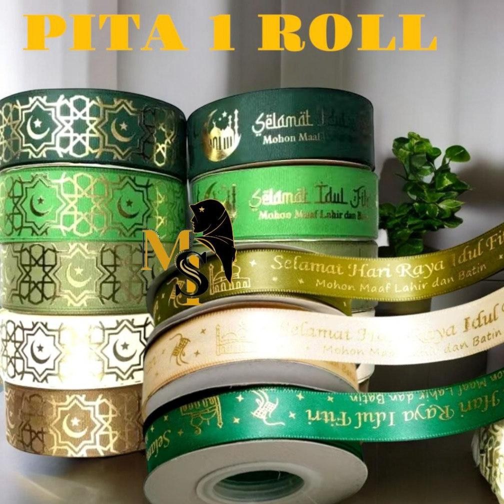

TU26 PK32 Pita Idul Fitri Roll / Pita Hampers Lebaran Idul Fitri -+18 -20 Meter/ Pita Idul fitri lebaran Berkualitas Hemat