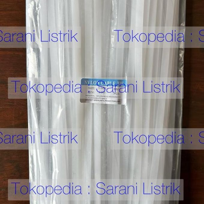 

ready Kabel Tie 9 x 60cm Cable Ties Nylon 9 x 600 mm Hitam Putih