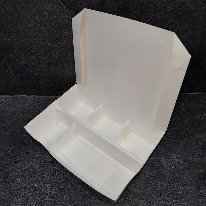 Lunch Box Sekat 5 Isi 100 Pc Paper Rice Box Dus Nasi Ergopak