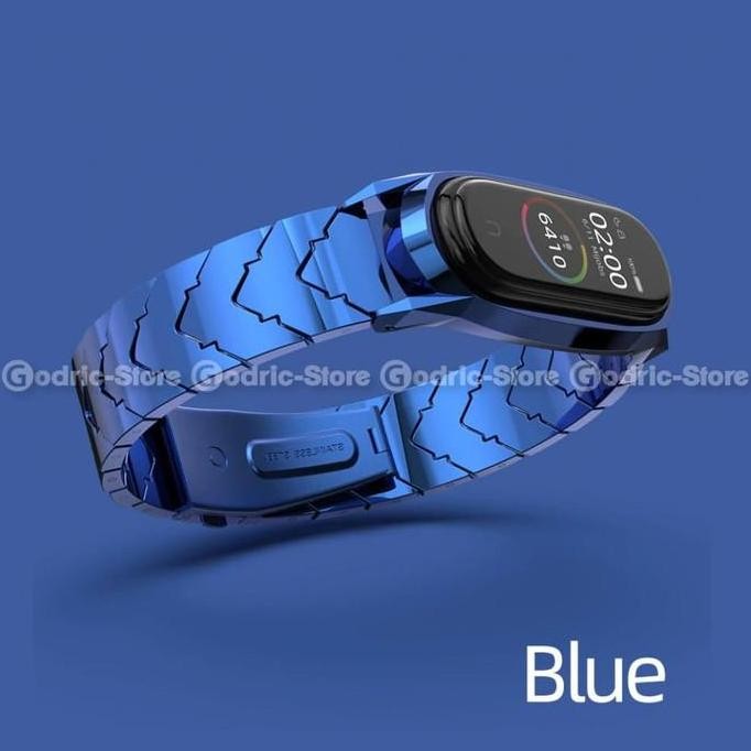 Ori - Mijobs V Shape Strap Mi Band 6 5 4 Stainless Steel Metal Tali Jam Xiaomi