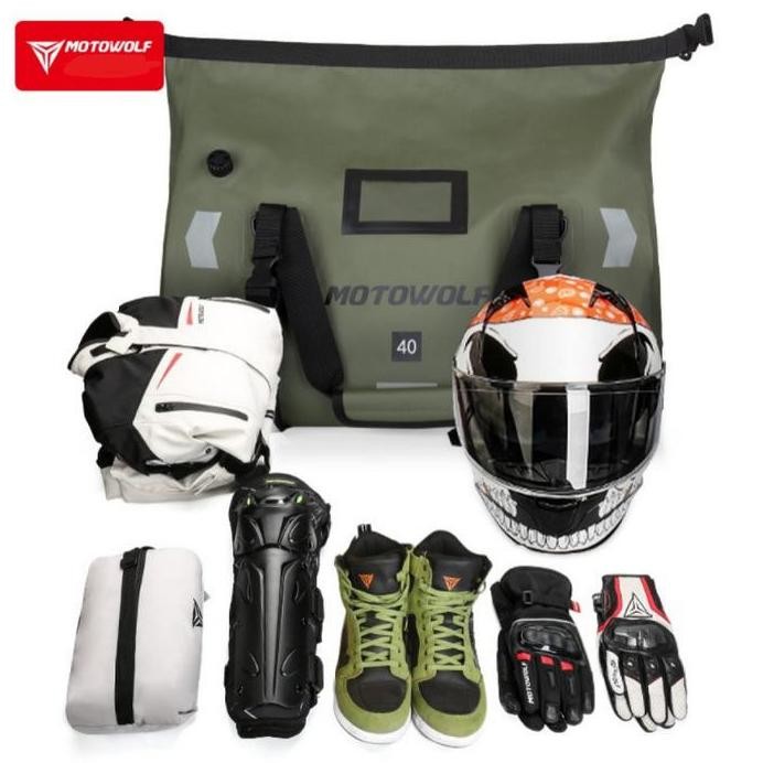 Tas Motor Touring Motowolf Tas Travel Tas Anti Air Waterproof Premium