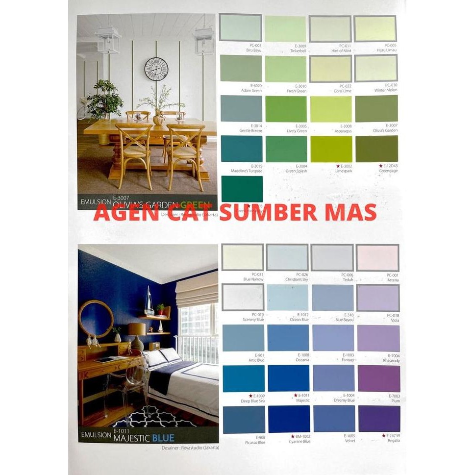 

TERBARU MOWILEX ACRYLIC EMULSION WARNA STANDART / PUTIH E-100 2.5L