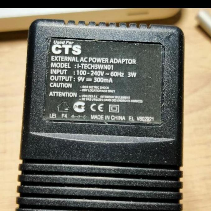 Ac/Ac Adaptor 9V 300Ma