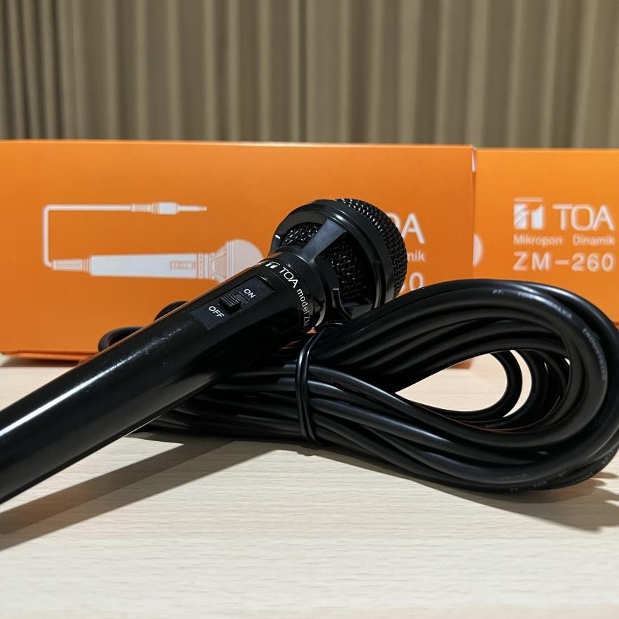 MICROPHONE MIC CABLE MIKROPON MIK KABEL TOA ZM-260 ORIGINAL ORI BAGUS TERLARIS TERBAIK GARANSI MASJI