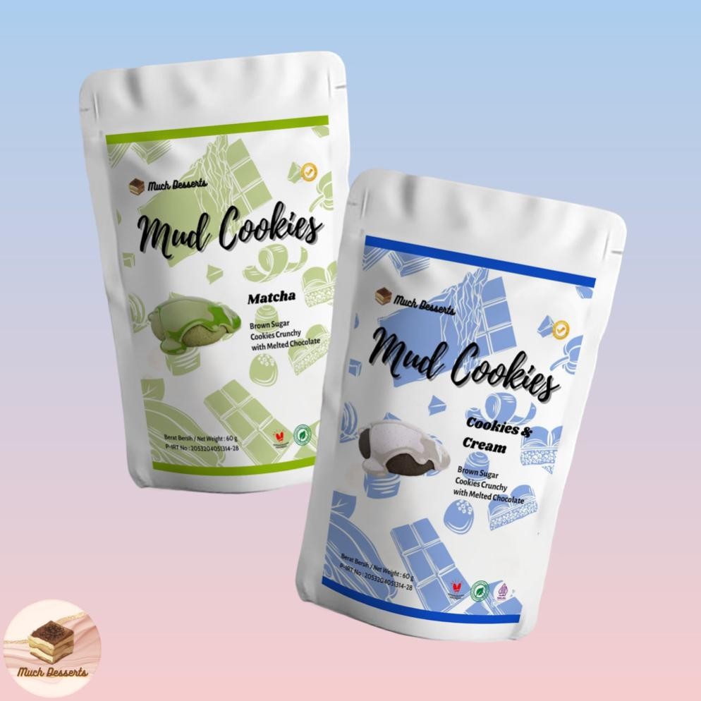 

Ct_C1077 Much Desserts Paket 2 Melted Mud Cookies Ukuran Kecil Mini Eqw-68