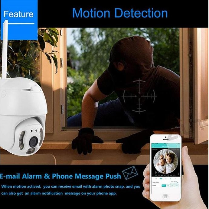 Kamera Cctv Outdoor Ip67 5Mp Wifi Tuya Color Night Vision - Cctv Sd01