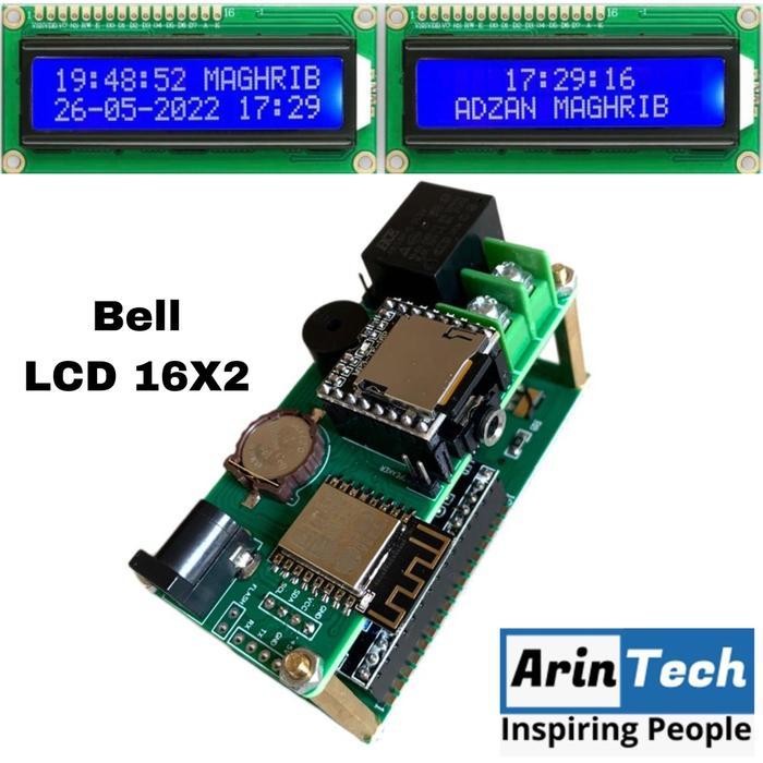 Kontroller - Controller Bell Sekolah Lcd 16X2 Wifi - Bel Sekolah Lcd Original Dan Terpercaya