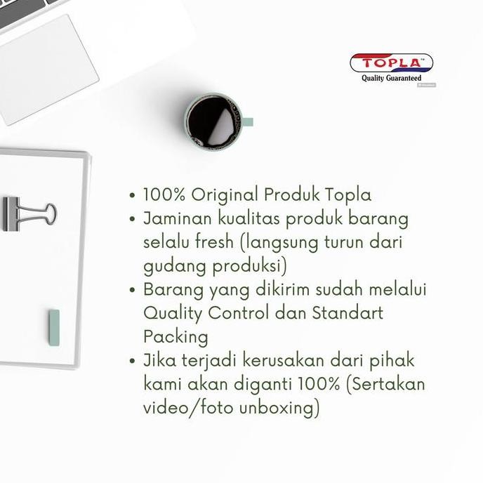 

Topla Elevated Tray Rak Susun Kertas Meja Kantor Folio F4 Biru Hijau Pink Putih Ungu Desk GM
