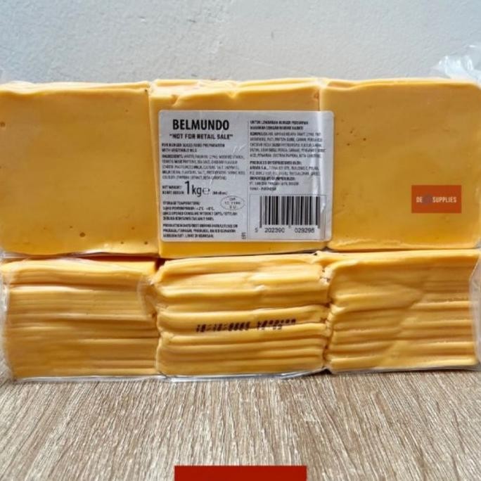 

Belmundo Keju Burger Cheese Burger Slices Red Cheddar Hamburger 1Kg