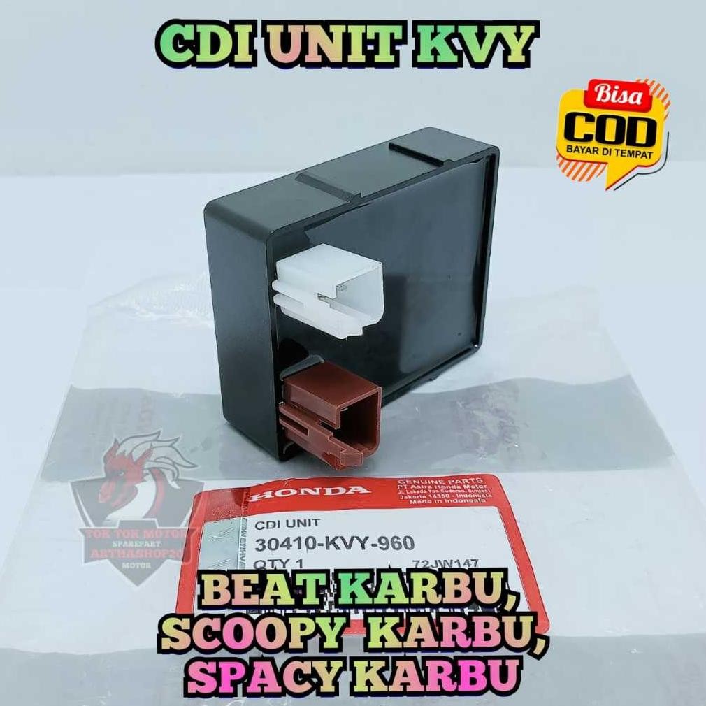 CDI UNIT ASLI ORIGINAL HONDA AHM KVY UNTUK MOTOR BEAT KARBU, SCOOPY KARBU, SPACY KARBU