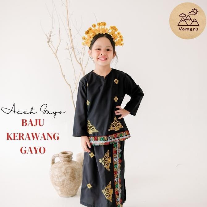 Baju Adat Kerawang Gayo Aceh Perempuan Anak