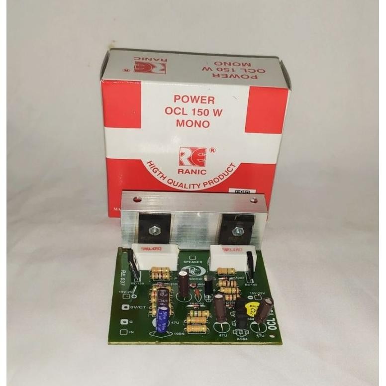 KIT POWER AMPLIFIER MONO OCL 150 WATT KIT RANIC KIT POWER AMPLIFIER MONO DiM
