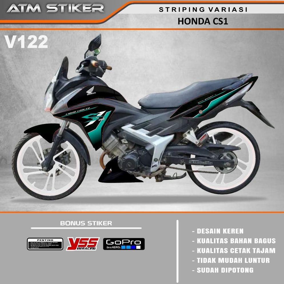 Stiker striping variasi honda CS1
