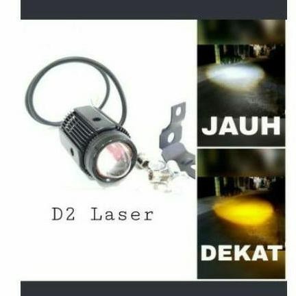 Lampu Sorot D2 Mini Laser Led Motor Yamaha Nmax Aerox Adv Pcx Vixion Super Terang Termurah