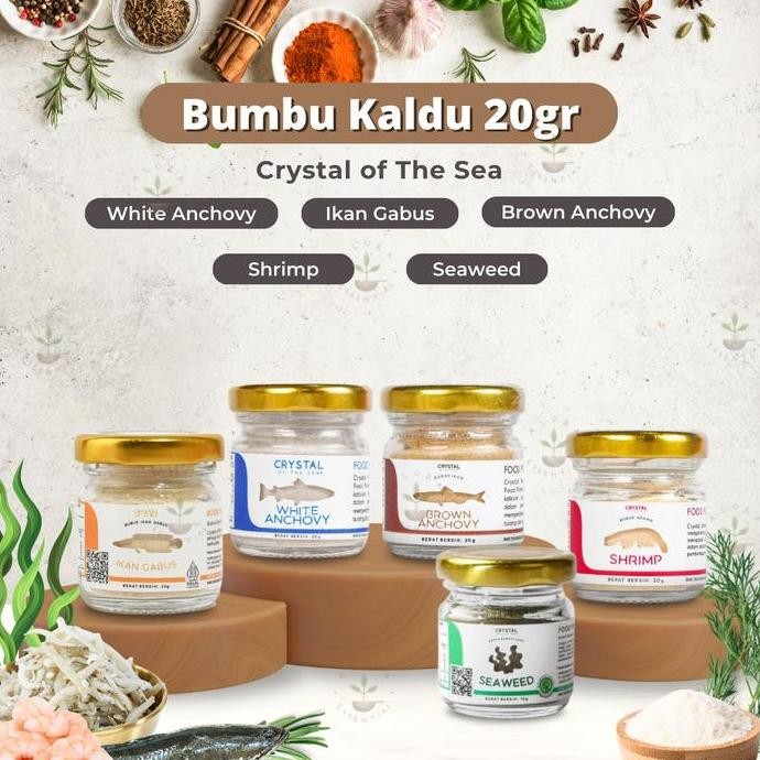 

Crystal of the Sea Food Powder Bubuk Ikan Teri MPASI 20gr HS