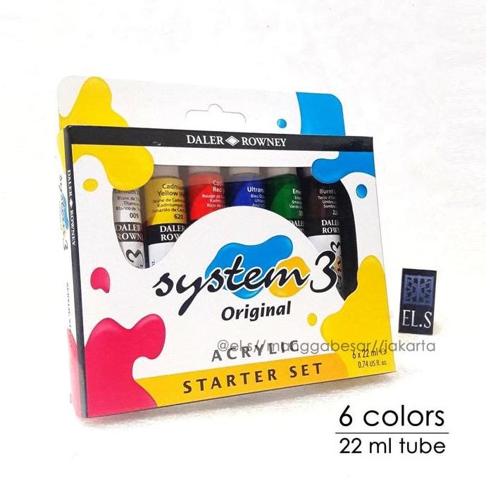 

TERBARU Daler Rowney System 3 Original Starter Set ( Cat Akrilik ) HOT SALE!