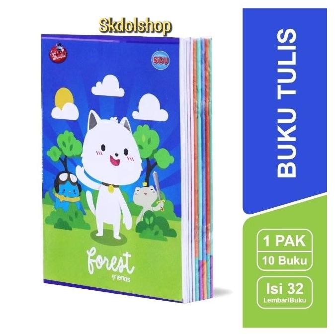 

Buku Tulis Sidu Sinar Dunia 32 Lembar 1 Pak Isi 10 Buku Motif Random