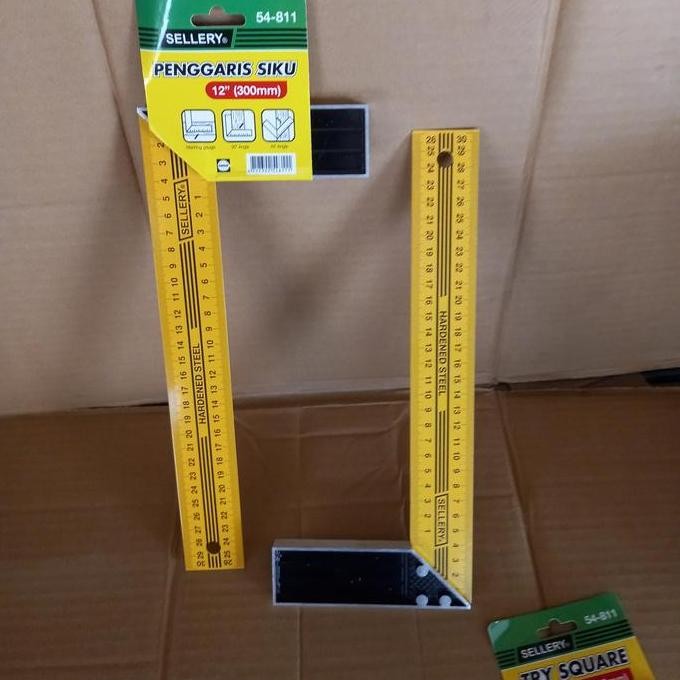 

Sellery Siku Tukang 12 Inchi / Penggaris Siku 54-811 Sellery
