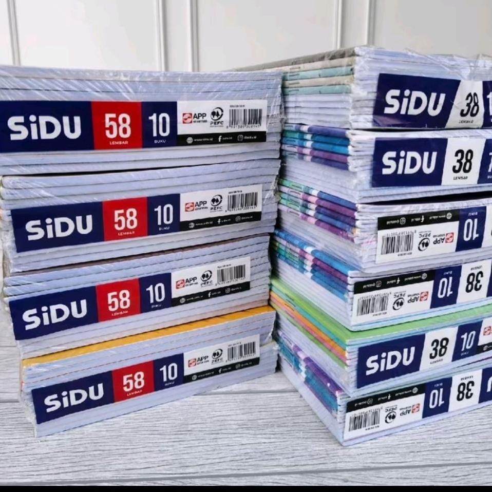 

Buku Tulis Me Sidu Isi 38 Dan 58 Lembar Per Bukutertera Untuk 10 Pcs Buku