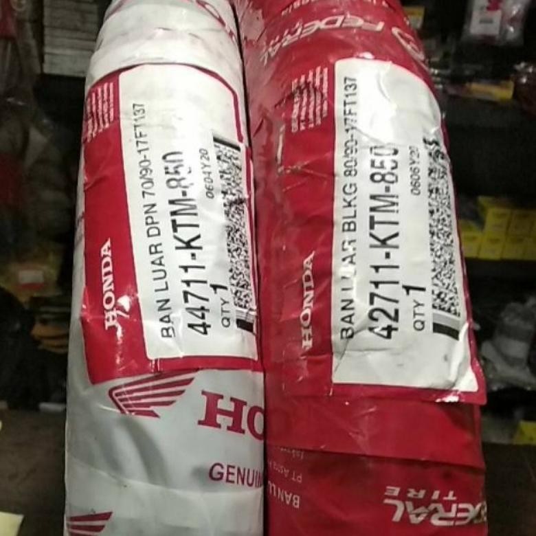 Ban luar depan & belakang 70/90-17 & 80/90-17 supra 125 karisma fit new supra x 44711 & 42711 KTM or