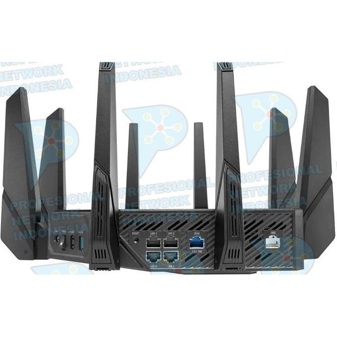 Asus Rog Rapture Gt-Ax11000 Tri-Band Gaming Wifi 6 Router Gt Ax11000 New Stok