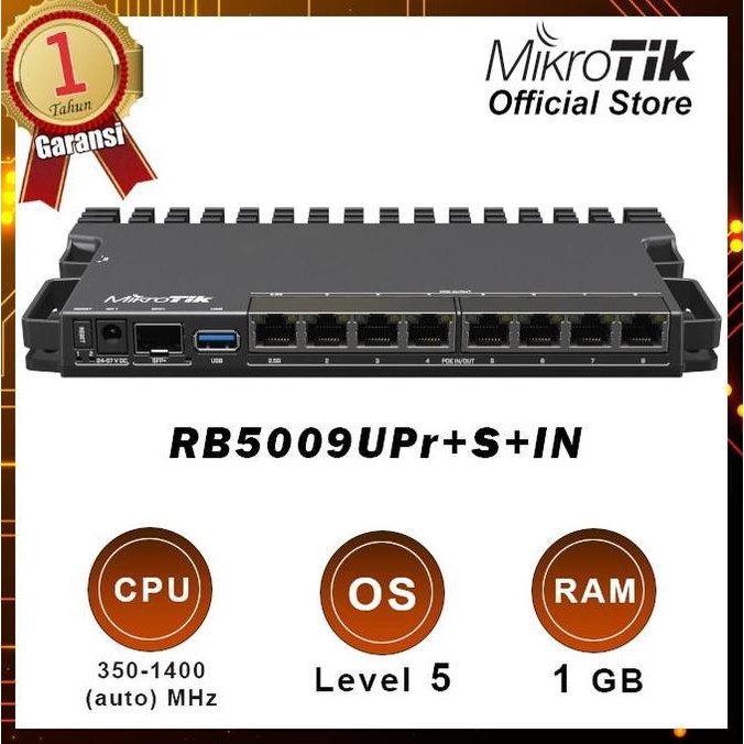 Mikrotik Rb5009Upr+S+In Rb5009 5009Upr Router New Stok