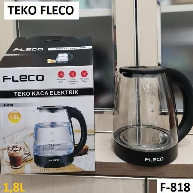 Teko Kaca Elektrik F-818 teko listrik kaca transparan