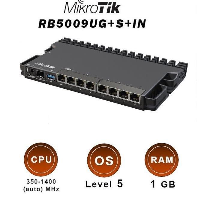 Mikrotik Rb5009Ug+S+In Rb5009 Routerboard Rb5009Ug New Stok