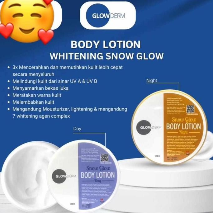 Promo / Terlaris Whitening body lotion snow Glowing by Glowderm Memutihkan Mencerahkan Hand Tubuh Ha