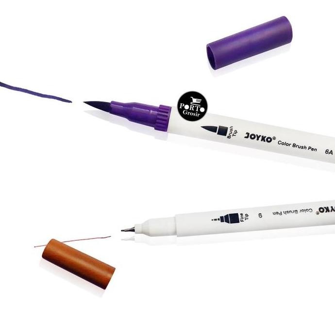 

Promo Joyko Brush Pen Dual Tip Clp-07 Set 24 Warna Spidol Kuas Warna