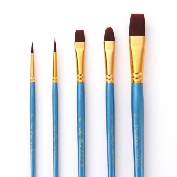 

Promo Set Kuas Cat Air Acrylic Oil Paint 5Pcs | Brush Lukis Akrilik Minyak