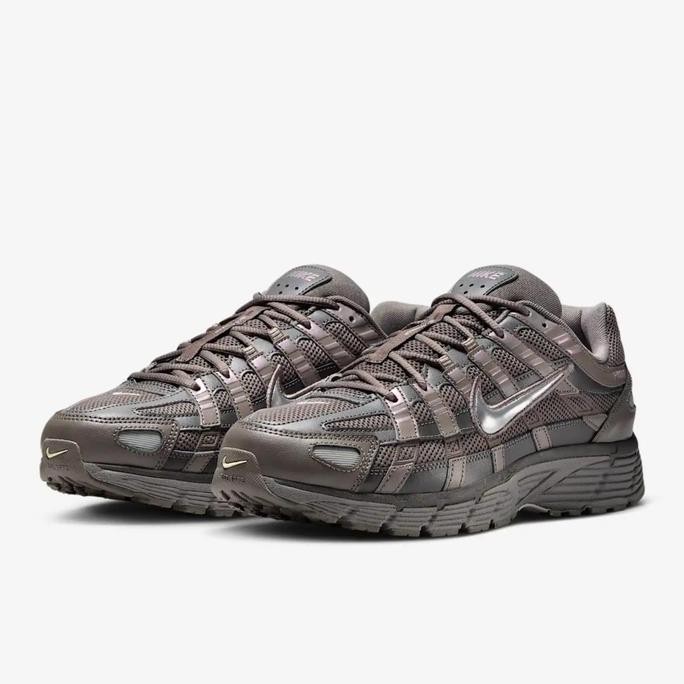 Sepatu Sneakers Unisex Nike P-6000 P6000 P 6000 Cave Stone Metallic Silver Grey