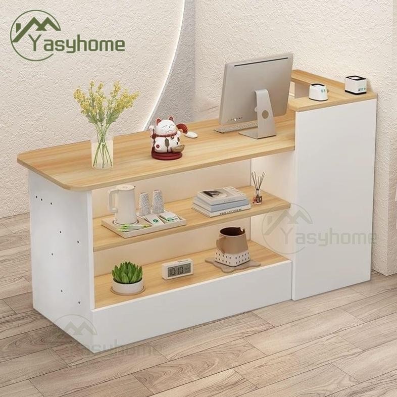 &120cm/140cm/180cm/200cmMeja Counter Resepsionis Meja Kasir Minimalis Meja Front Desk Meja Resepsion