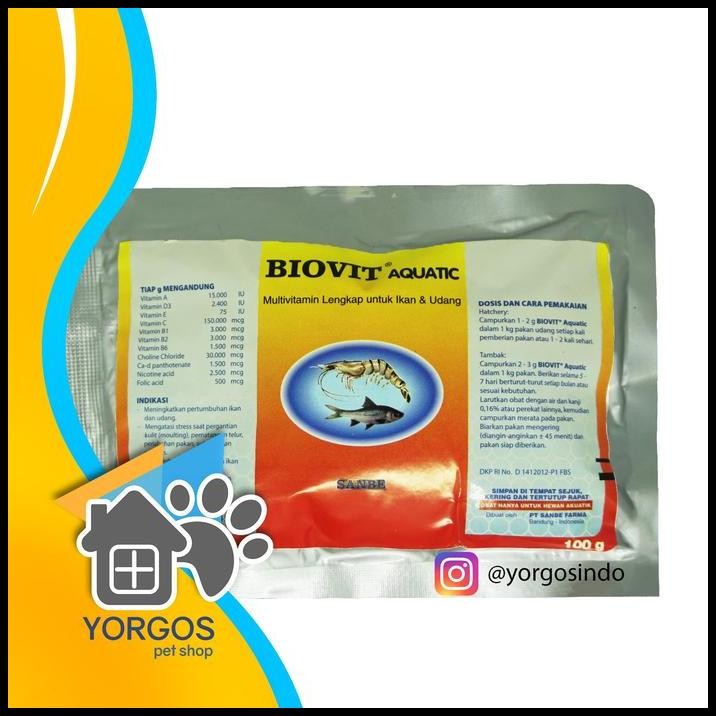 Biovit Aquatic Multivitamin Lengkap Untuk Ikan Dosis Tinggi