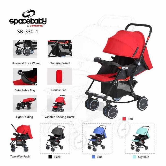 Grosir Stroller Spacebaby Sb 330 1 Bisa 2 Hadap Ayun